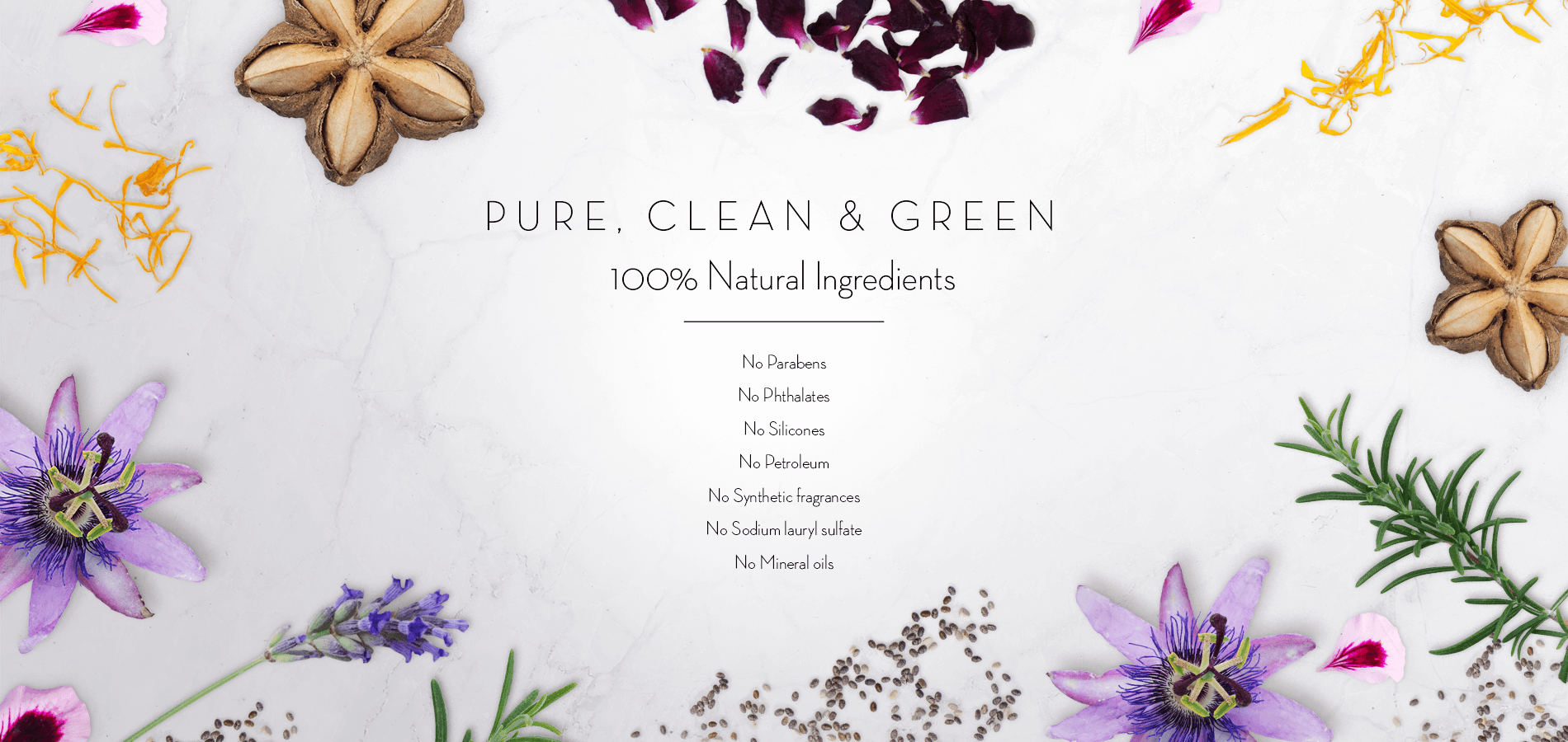 Nunaia's naturally sourced organic ingredients for skincare